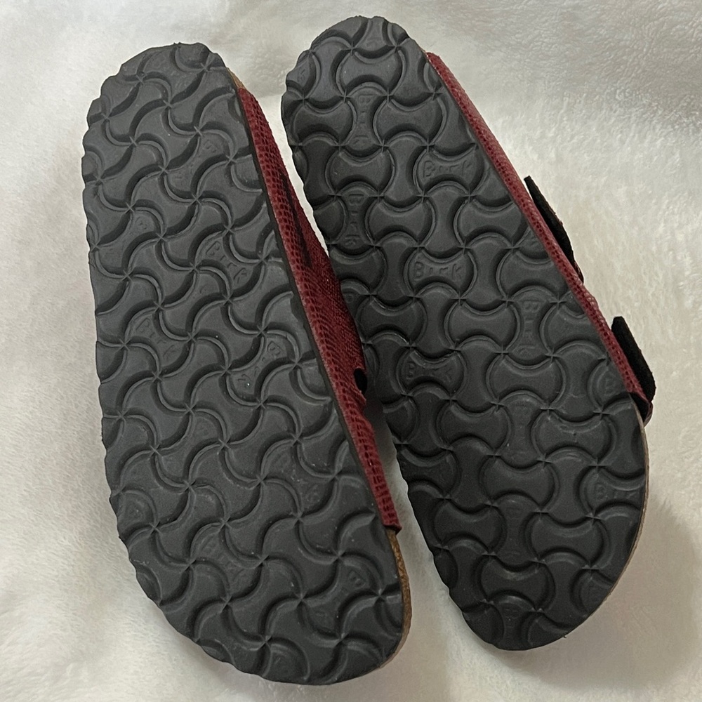 Birkenstock Burgundy Double-Strap Sandals size 37 - Picture 5 of 8